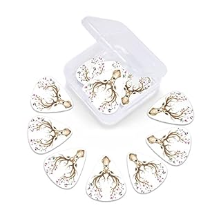 Lot de 12 médiators en bois de cerf – 0,46 mm/0,71 mm/0,96 mm d’épaisseur – Pour guitares électriques, basses, ukulélé - Les Beatles, Paul McCartney, John Lennon, RIngo Starr, George Harrison Lot de 12 médiators en bois de cerf - 0,46 mm/0,71 mm/0,96 mm d'épaisseur - Pour guitares électriques, basses, ukulélé – Image 6