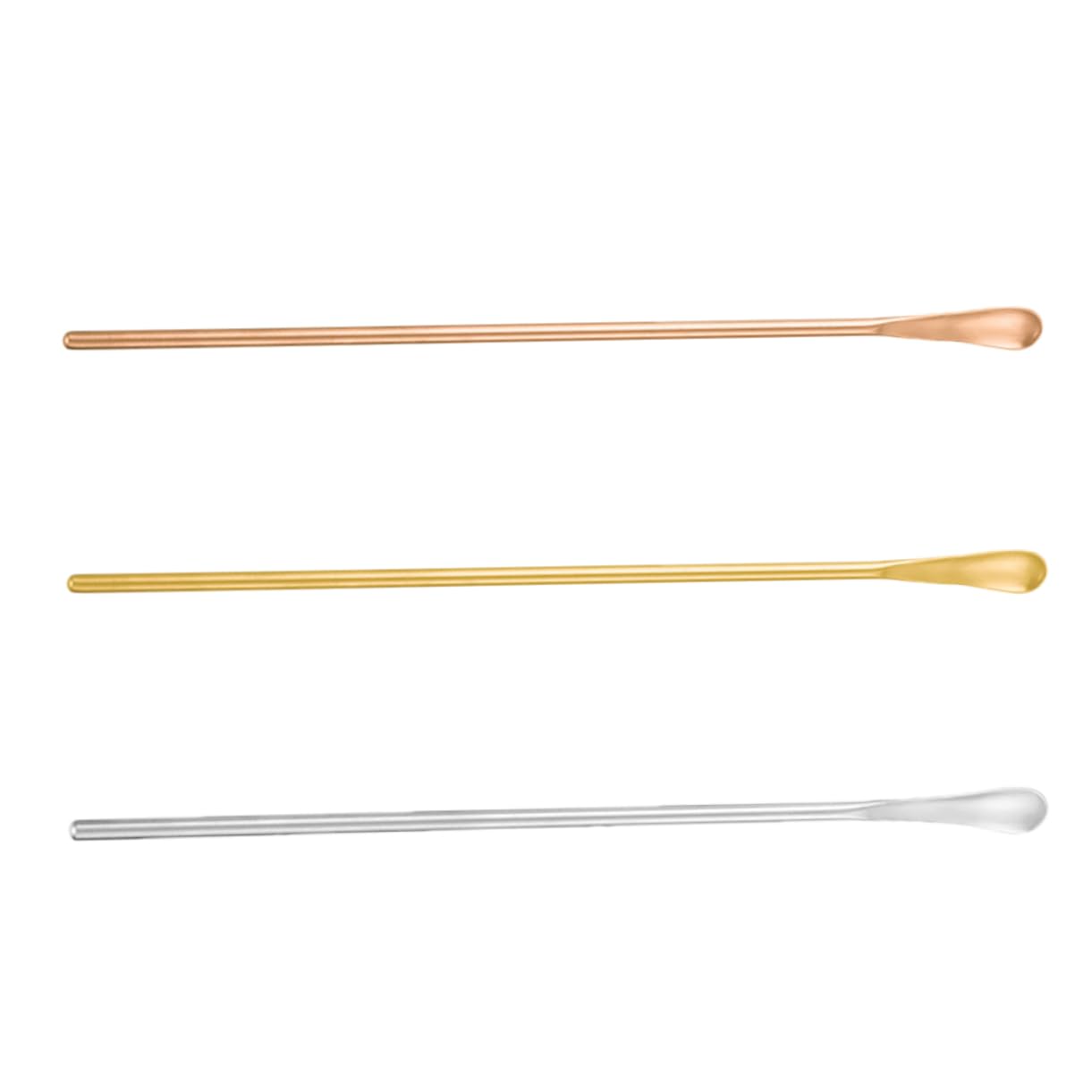 UTHCLO Stirspoons for Coffee Bar 3pcs Stainless Steel Mixing Spoon Wear-resistant Easy to Wash Steel Spoons