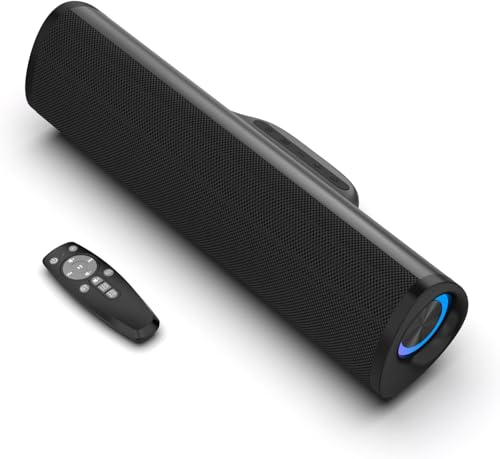 Jierben Sound Bar for TV, Bluetooth Surround Sound System with 3D Home Theater Audio, RGB Colorful Lighting, ARC/Optical/AUX/USB Connectivity by Jierben - Used condition - US$29.90
