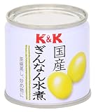 K&K 国産ぎんなん水煮缶 85g×6個