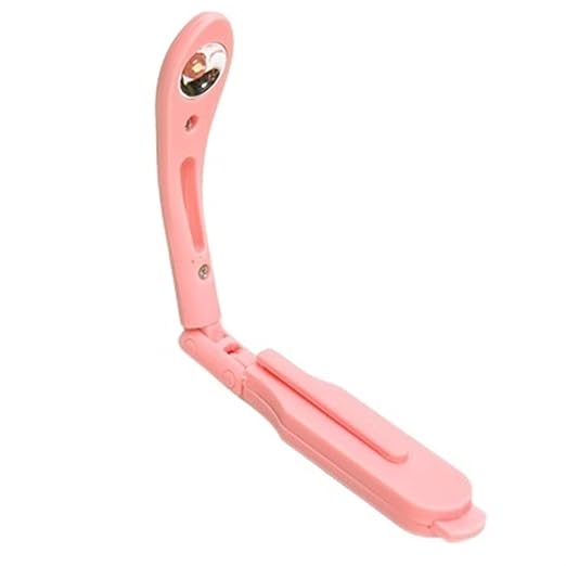 3nh Reading Light Night Light Book with Clip Mini Portable LED Reading Lamp Energy-Saving Travel Bedroom Folder of Lights Flexible LED Light (Color : Pink)