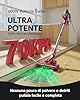 Vexilar Upgrade C8 Aspirapolvere con filo 70KPa, LED 5 in 1 Aspirapolvere Verticale, Anti-groviglio, Cavo 7m, Ultra-leggero,Scopa Elettrica con Filo Potente per Tappeti/Pavimenti/Peli di Animali