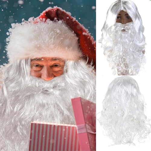Creamily Santa Bart Perücke I Santa Bart Set Professioneller...