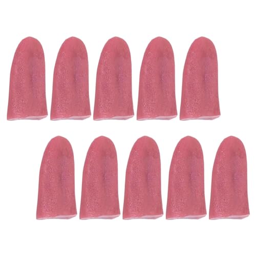 JOINPAYA 10 Piezas Lengua Falsa Brillantina Broma Falso Tontos Víspera De Todos Los Santos Accesorios De Simulación Suministros para La Fiesta De Halloween Apoyo De La Lengua