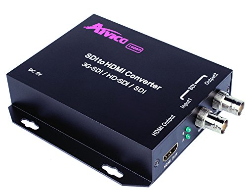 Aivica SH201 SDI to HDMI Converter,Support 3G-SDI / HD-SDI / SDI,Network Unlimited Extender for Monitors