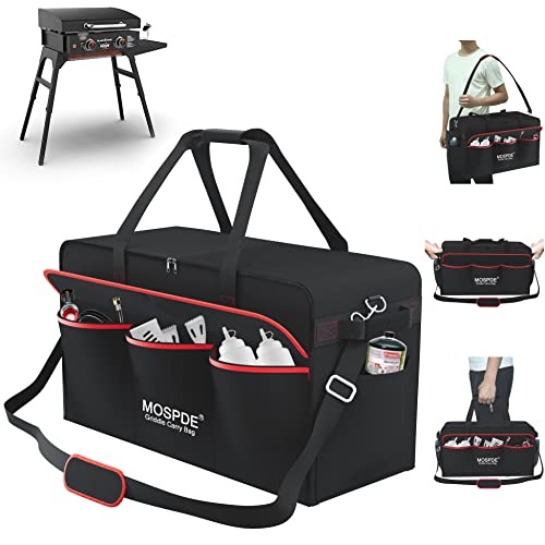 22 Inch Griddle Carry Bag for Blackstone 22 Inch Table Top Griddle with Grill Cover and Stand, Fits Blackstone 22" Grill Griddle with The Lid and Stand Carrying Bag 600D Heavy Duty Water-Resistant by MOSPDE - Used condition - US$20.34