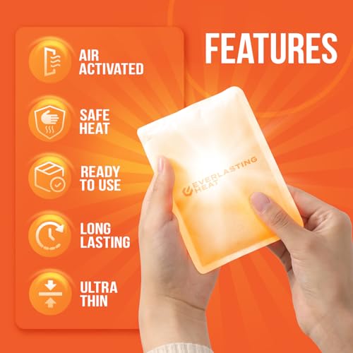 XL Hand Warmers & Body Warmers 40 Pairs - Up to 18 Hours of Long Lasting Warmth and Hot Hands - Easy Air Activation for Hands, Body and Feet - TSA Approved