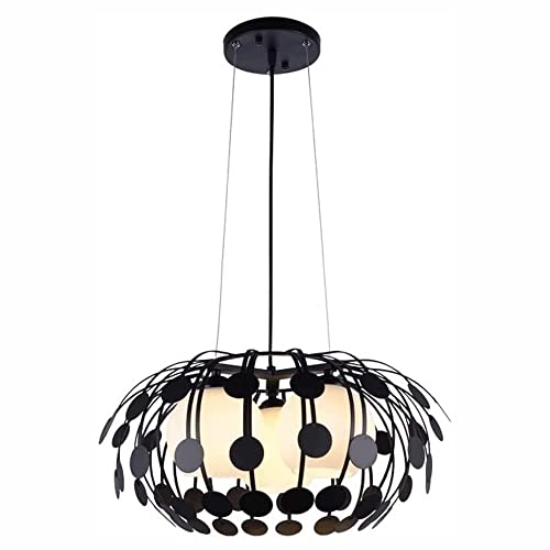 Lustre suspendu Obelle en métal antique et verre, plafonnier chic pour îlot de cuisine