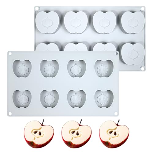 mostsom Stampi in silicone a forma di mela per mousse, cioccolato, torte, dessert, strumenti per decorare torte (G_ mela)