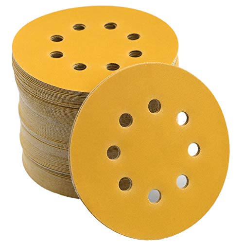 Aiyard 5-Inch 8-Hole Hook and Loop Sanding Discs 400-Grit, 100-Pack by Aiyard - Used condition - US$15.54