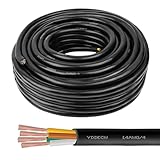 14/4 Mini Split Wire 75FT - YDDECW Weatherproof 14 AWG 4 Conductor Control Cable Pure...