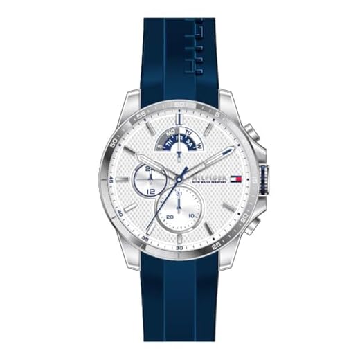 Tommy Hilfiger Reloj Analógico de Cuarzo multifunción para hombre con Correa en silicona Azul - 1791349