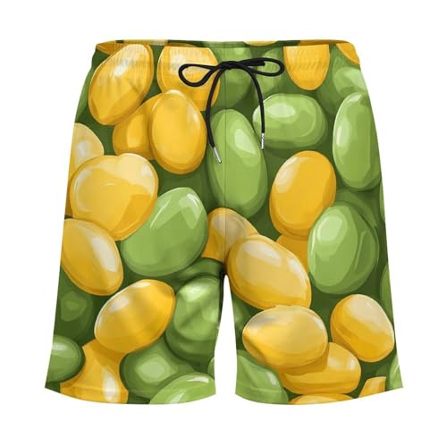 Soybeans Pattern Men's Board Shorts Swimsuit Beach Pants Swimwear Bathing Suits4