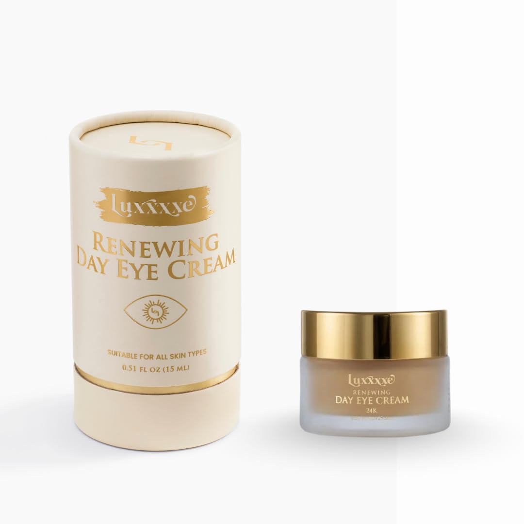 Renewing Day Eye Cream with 24K Gold, Anti-Aging Formula with Aloe, Caffeine, Cucumber, Green Tea Extract, Ceramides, Hyaluronic Acid, Deep Hydration and Brightening-picture-41