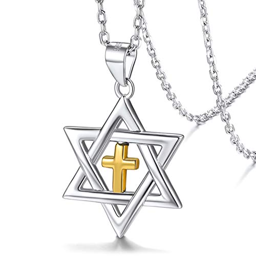 Silvora Collana con Stella a Sei Punte Ciondolo