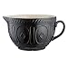 Mason Cash Color Mix Ceramic Batter Bowl; Large Enough to Whisk and Mix Ingredients; Pouring Lip and Handle; 8-Cups/Half Gallon; 10-1/4-Inches by 7-3/4-Inches by 5-Inches; Black