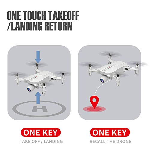 HJ66 Mini Drone com câmera dupla 1080P HD, WiFi FPV Pressão de ar Altitude Segure Quadricóptero RC d