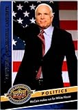 John McCain trading card 2009 Upper Deck #2417 Arizona Senator Presidential Candidate 2008