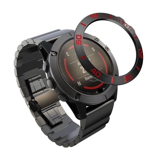 Bisel protector para Garmin Fenix 3HR que evita golpes con acero inoxidable de 26 mm