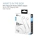 MEE audio BTX1 Bluetooth wireless universal MMCX adapter cable with Qualcomm aptX technology, microphone, and remote (Clear)