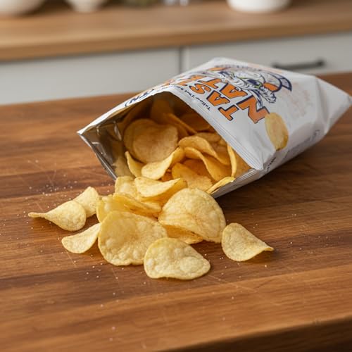 Image of Tasty Nate's Beef Tallow Potato Chips Original Sea Salt Kettle Chips Made with 100% Beef Tallow Seed Oil Free - Gluten Free Healthy Snacks Paleo Friendly 7oz Bag - Pack of 10