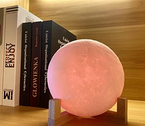 Moon Lamp, Wall-Mounted Kids Night Light, 2021 Upgraded 5.96 Inch 18 Colors Sliding /Remote Control Moon Light With Unique Stand, Timing, Usb Rechargeable, Wall Light Moon Decor, Best Gift #TOP5