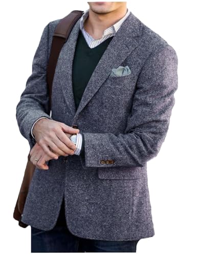 VENNYNG Men's Suit Blazer Jacket Single Breasted Sport Coat for Men Spring Wedding Street Party