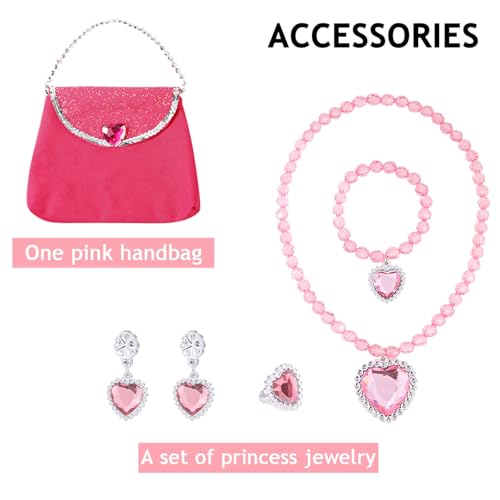 Disfraz de Bruja Rosa para Niñas Talla 5-6 Años miniatura 4