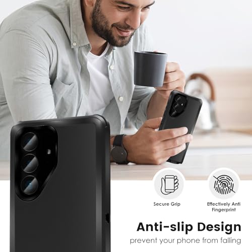 Cljlixcy Galaxy S25+ Case (6.7"), Drop Protection Full Body Heavy Duty Case,Shockproof/Drop/Dust Proof 3-Layer Protective Durable Cover for Samsung Galaxy S25+ 5G Black - image 5