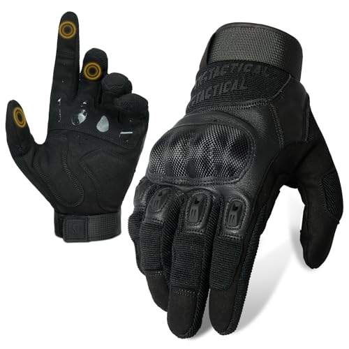 1TG Tactical Motorcycle Gloves, Touchscreen Gloves for Men with Soft Palm Pads for Motorcycle Riding, Road Racing, Cycling, Motocross, Hunting, Hiking and Climbing