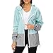 Durio Leicht Regenjacke Damen Wasserdicht Atmungsaktiv Faltbar Windbreaker Mit Kapuze Softshelljacke Fahrradjacke Regencape Blau M
