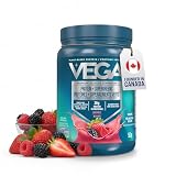 Vega Protein + Supergreens Vegan Plant Based Protein Powder – 20g Organic Pea Protein, Dairy-free, Healthy Breakfast Shake – Berry 18 Servings, 522 grams (Pack of 1)