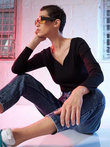 Image of Sassafras Women Sweetheart Neck Rib Top