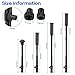 Fountain Pump Nozzle kit 8PC Mushroom Spray Head Kit for Pond Pumps - Water Fountain Nozzle Set Submersible, Black