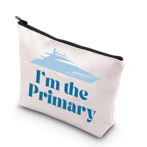 WCGXKO Yachting Gift Yacht Sailing Gift Reality TV Show Merch I'm The Primary Makeup Zipper Pouch Bag For Fans (the Primary)