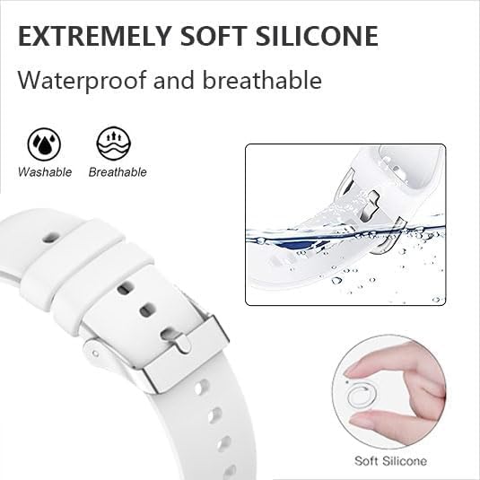 8-Pack Compatible with Mingdaln G28 G20 Smart Watch Bands, Soft Silicone Adjustable Wristband Straps Replacement Bands(Not Fit for P90) - Image 3