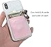 SS 3 Pack Adhesive Phone Card Holder, Stretchy Credit Card Stick on Wallet Pocket Sleeve Suitable for iPhone, Samsung, Most Android Smart Phones (Black Pink)