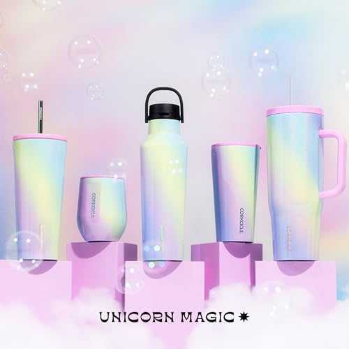 Corkcicle Cruiser Insulated Tumbler - Keeps Drinks Cold 20 Hours - Triple-Insulated Stainless Steel - Spill-Proof Lid - Summer Drinkware Gift - Keeps Drinks Ice Cold - 40 oz - Rainbow Unicorn by Corkcicle - Image 8
