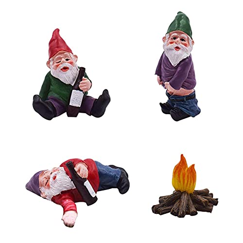 Statue Gnomo Da Giardino Con Lanterna Solare - Decorazione Divertente Per Esterni - Regalo