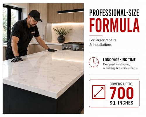 Image of II29 20 oz. Stone Kit - Installs Slabs, Chips, Cracks. Rebuild Lost Stone