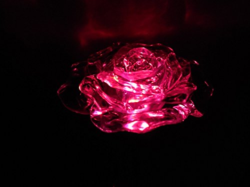 Beautiful Solar Red Rose Light, Flower Garden Stake Outdoor Yard Decor Landscape Led Lamp Lights, Great Gift #TOP7