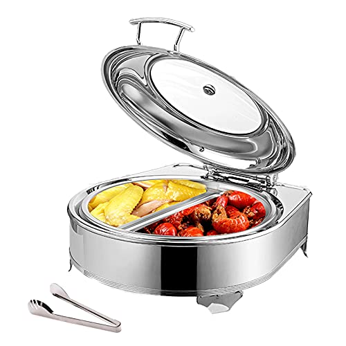 DBMGB Chafing Dish Warmhaltebehälter Buffetwärmer Speisewärmer, Warmhaltebehälter für Speisen, Warmhaltebehälter Essen…