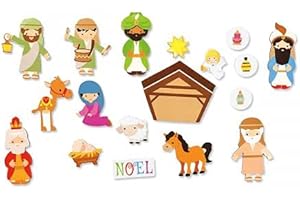 Kid-Friendly Nativity Magnets for Holiday Fun