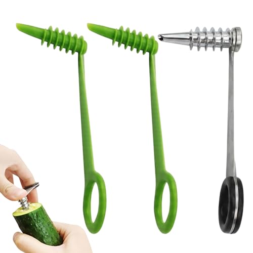 3-Piece Vegetable Spiralizer Set with Ergonomic Handles, Easy to Clean