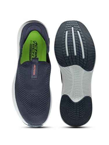 Image of Action | Athleo | WALKER-506 | Lightweight Comfortable Durable | Shoes | Slip-On | Running Shoes | for Men