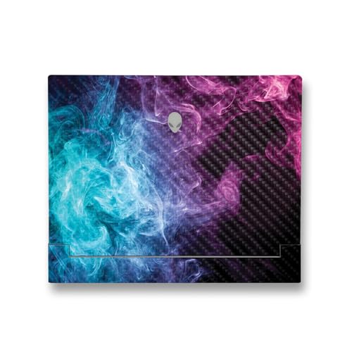 Image of MightySkins Carbon Fiber Skin Compatible with Alienware X14 R2 (2023) Full Wrap Kit - Mystic Smoke | Protective, Durable Textured Carbon Fiber Finish | Easy to Apply & Change Styles | Made in The USA