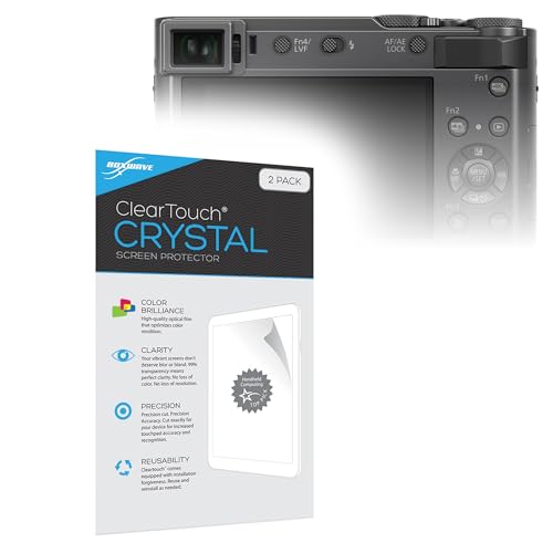Protector de pantalla Panasonic Lumix DC-ZS200 accesorio de cristal transparente BoxWave