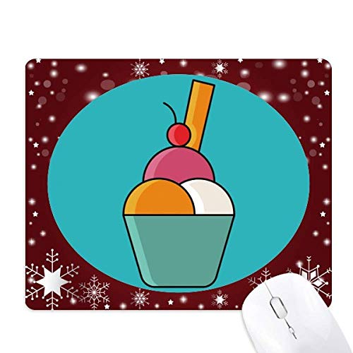 Tapis de souris chocolat crème glacée anti-fatigue pour l'hiver
