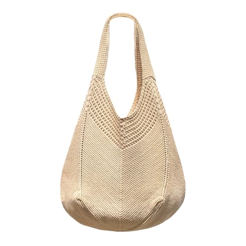Borsa Donna a Spalla in Maglia - Borsa Mare Boho...