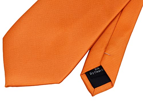Image of GUSLESON 3.15 inch(8cm) Solid Color Necktie and Pocket Square Cufflinks Sets For Men + Gift Box